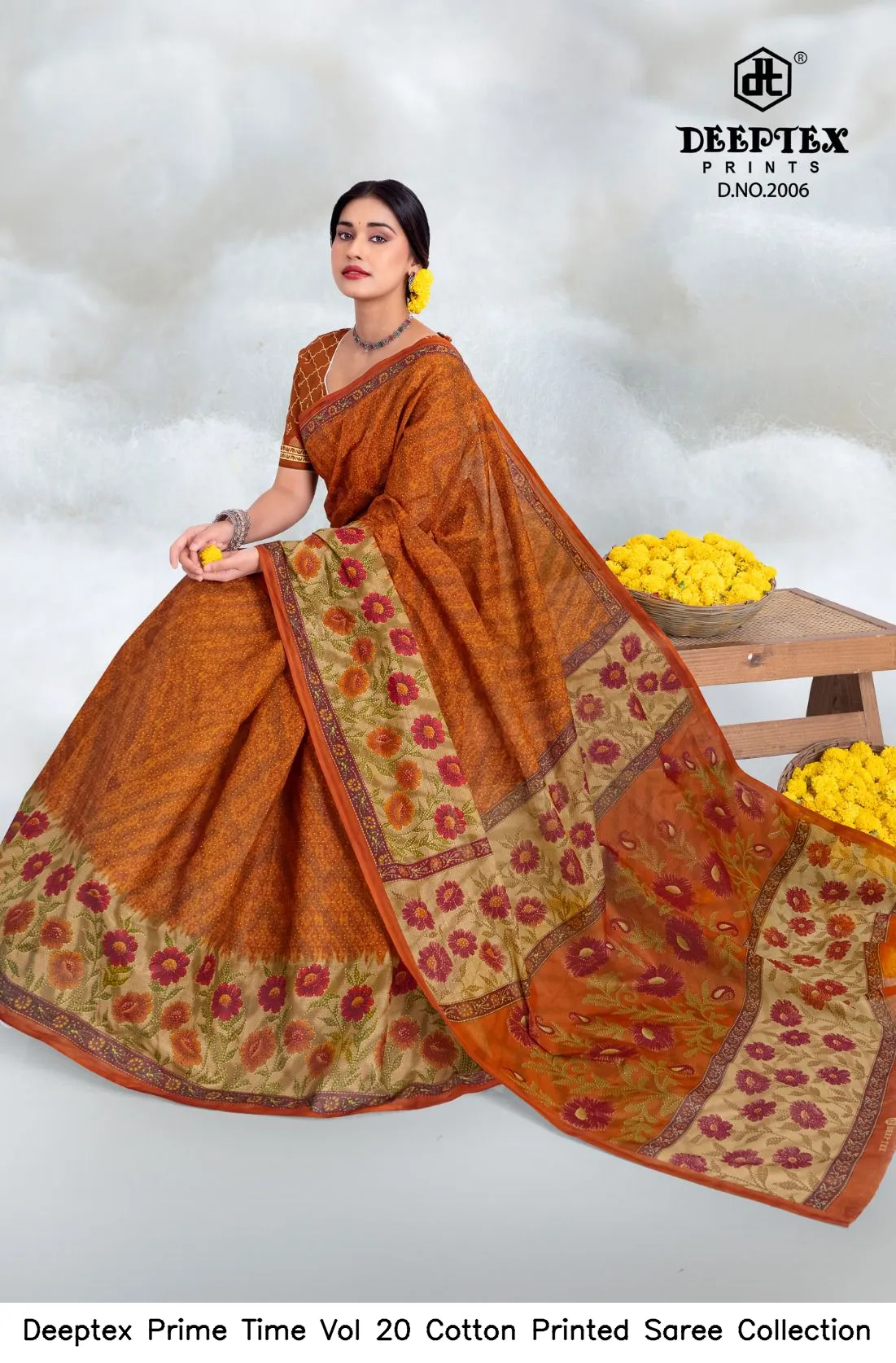 Deeptex Prime Time Vol 20 Cotton Printed Saree Collection - Image 5