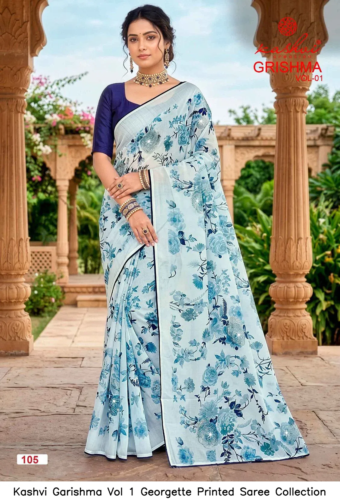 Kashvi Garishma Vol 1 Georgette Printed Saree Collection - Image 10