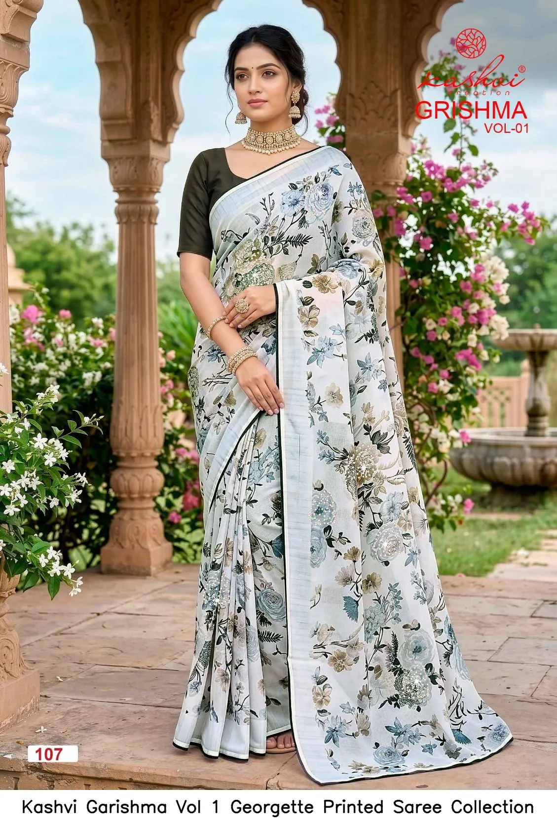 Kashvi Garishma Vol 1 Georgette Printed Saree Collection - Image 2