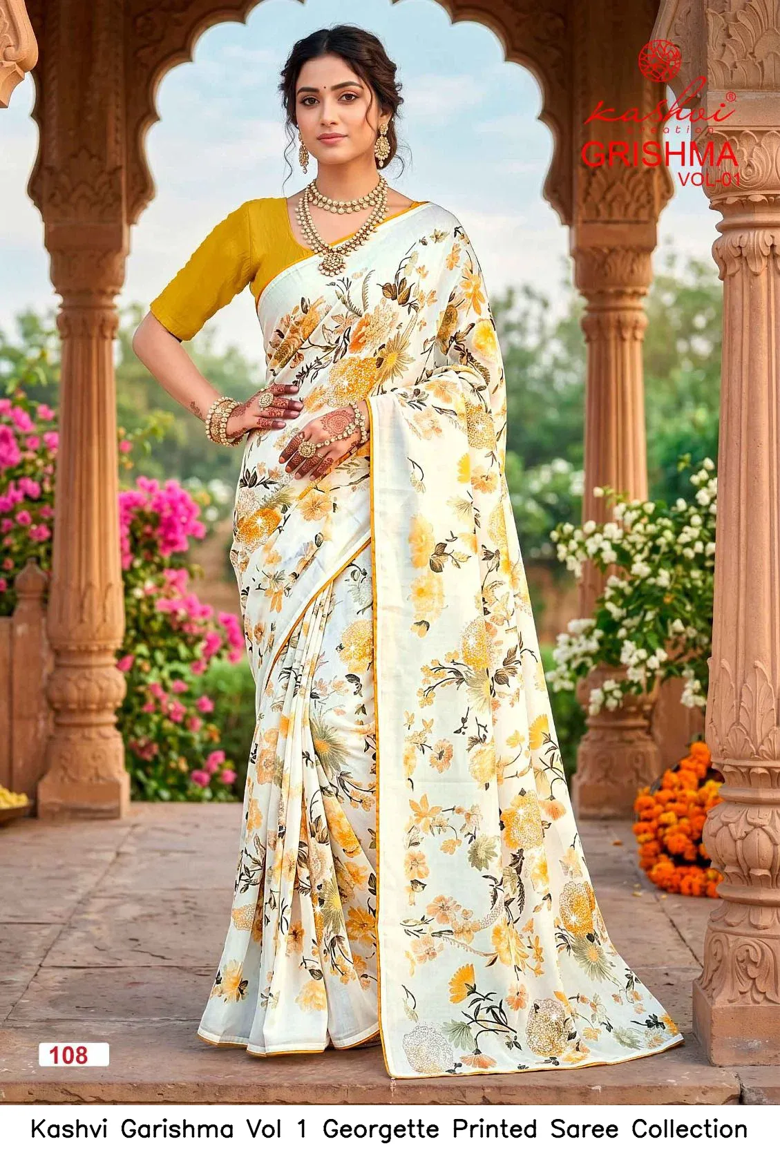 Kashvi Garishma Vol 1 Georgette Printed Saree Collection - Image 3
