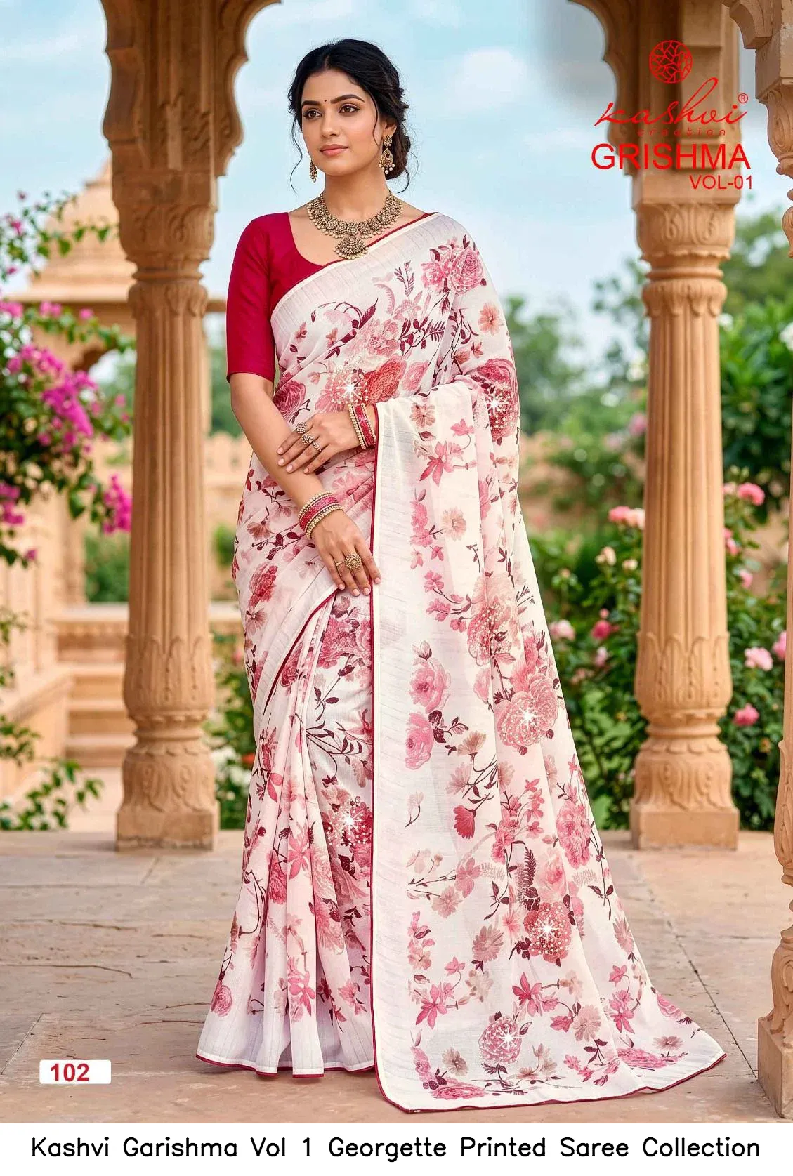 Kashvi Garishma Vol 1 Georgette Printed Saree Collection - Image 4