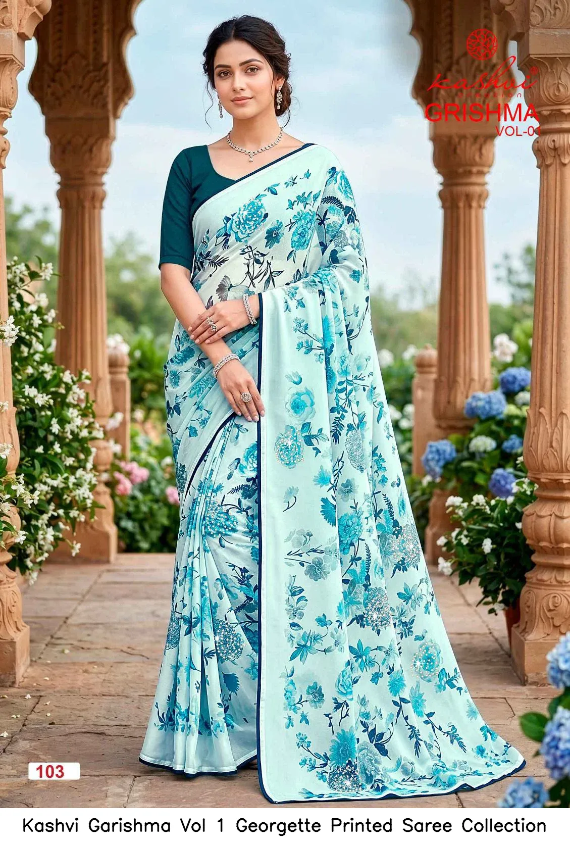 Kashvi Garishma Vol 1 Georgette Printed Saree Collection - Image 5