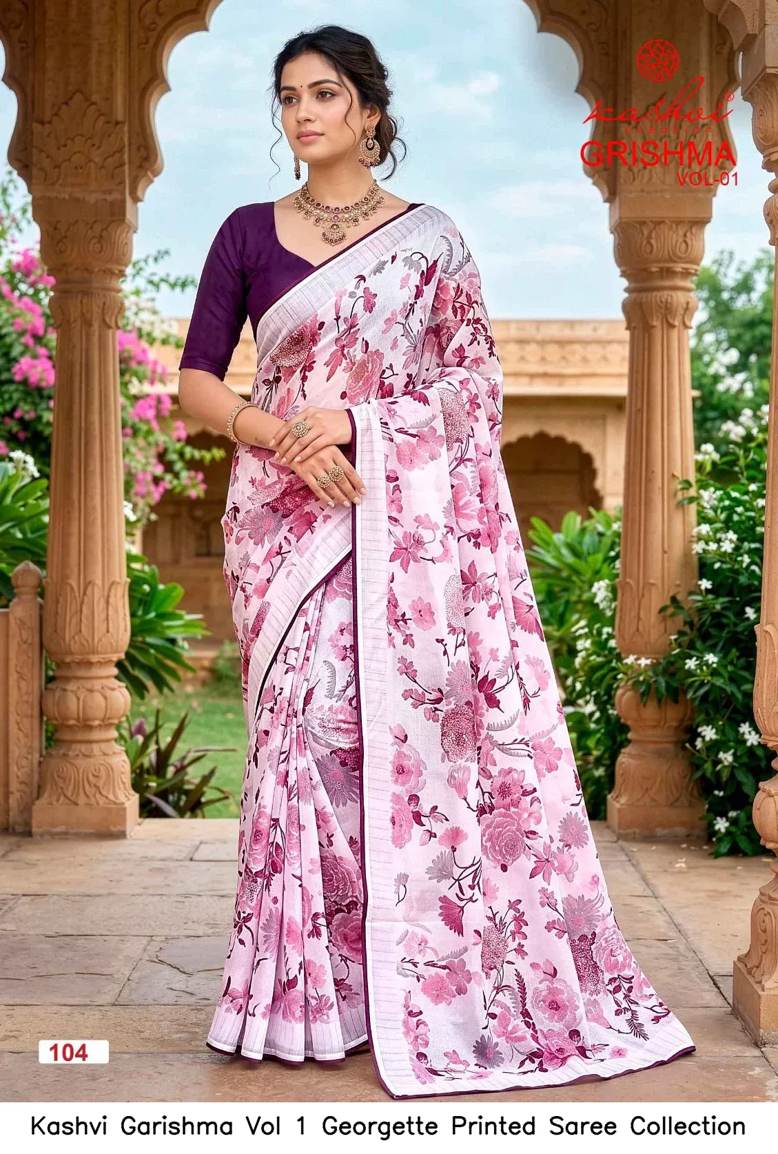 Kashvi Garishma Vol 1 Georgette Printed Saree Collection - Image 8