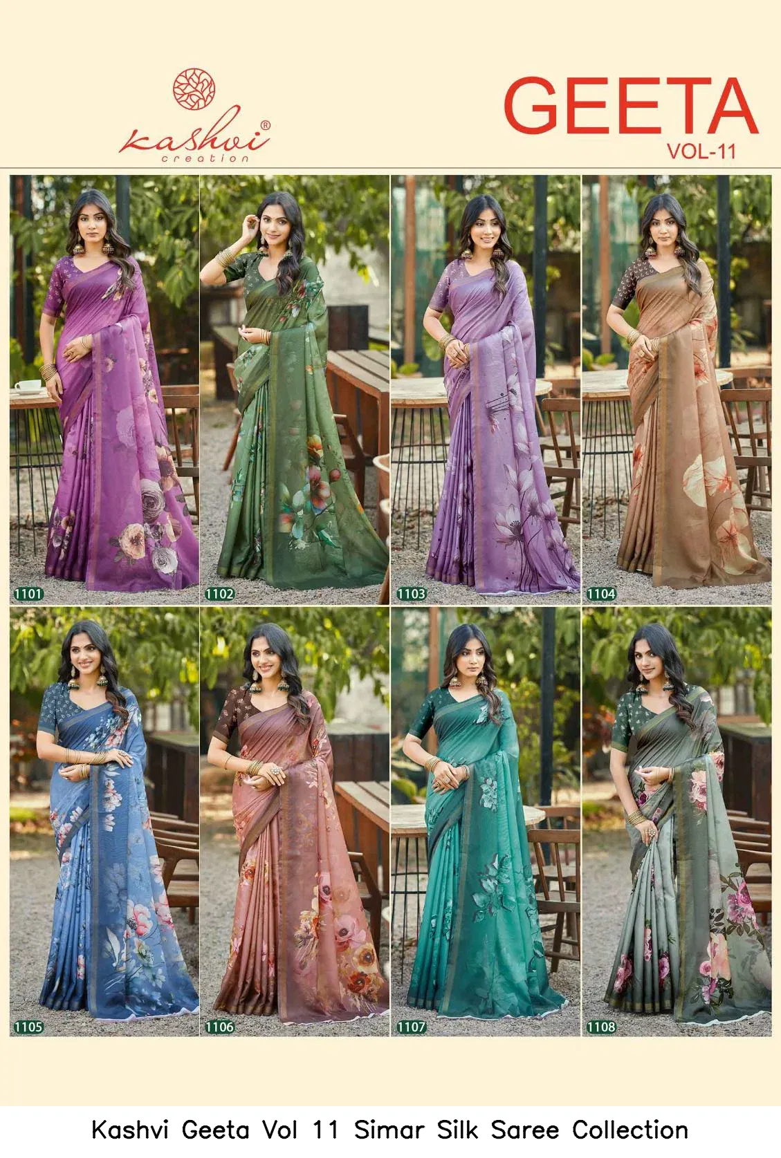 Kashvi Geeta Vol 11 Simar Silk Saree Collection - Image 7