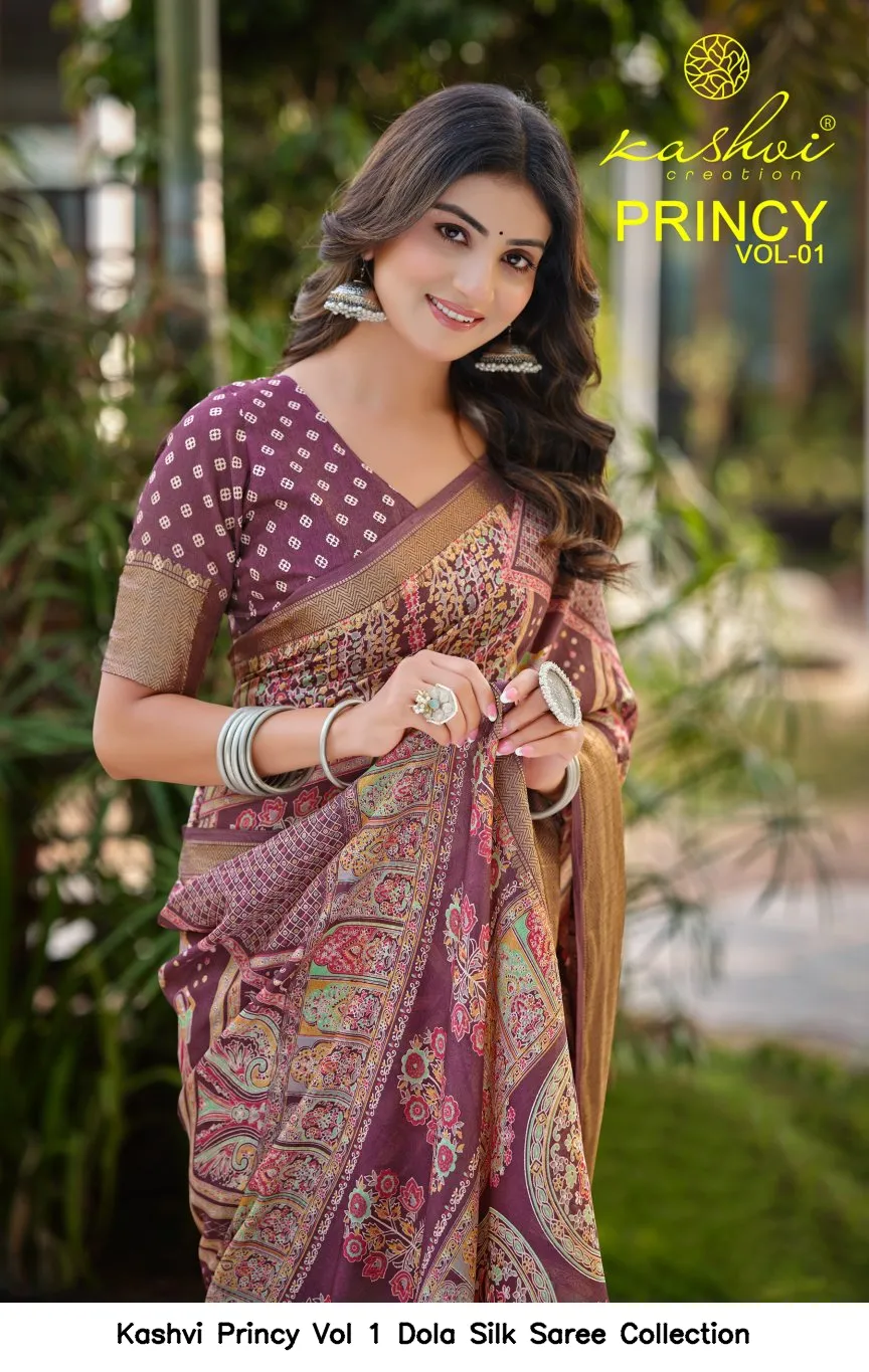 Kashvi Princy Vol 1 Dola Silk Saree Collection