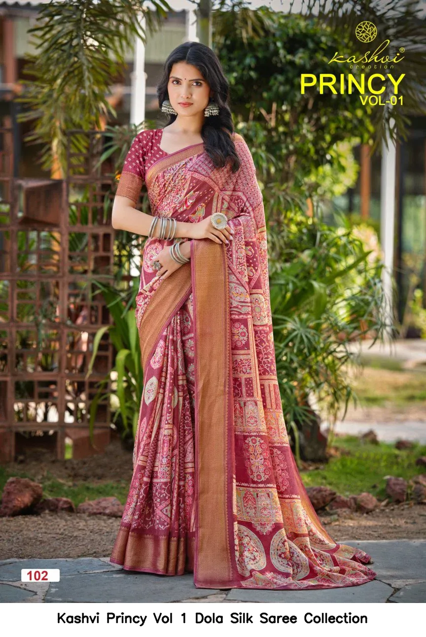 Kashvi Princy Vol 1 Dola Silk Saree Collection - Image 10