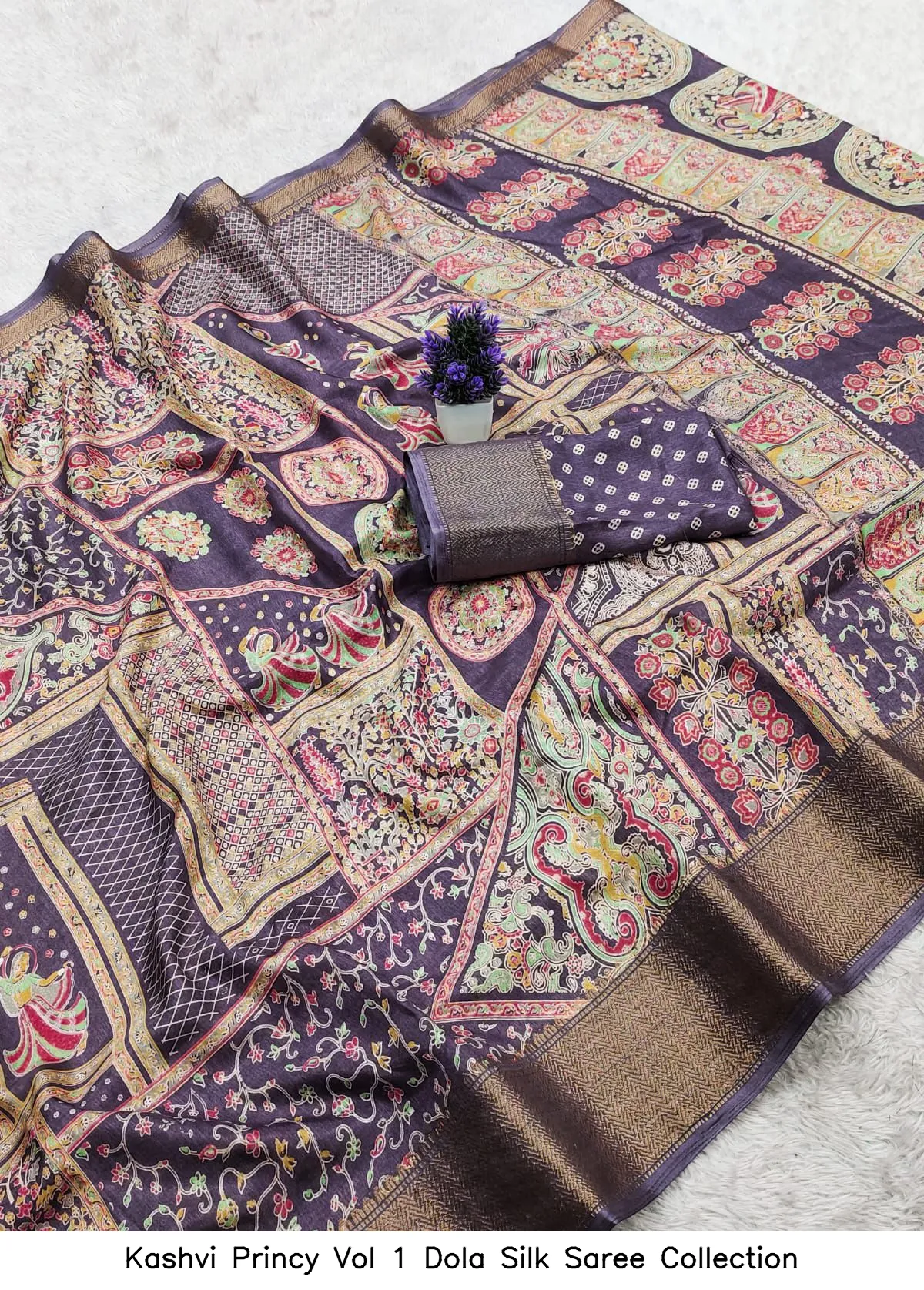Kashvi Princy Vol 1 Dola Silk Saree Collection - Image 15