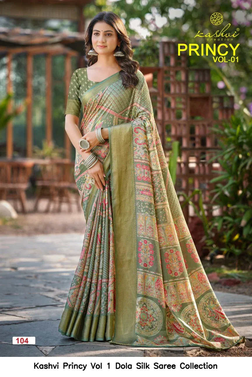 Kashvi Princy Vol 1 Dola Silk Saree Collection - Image 17