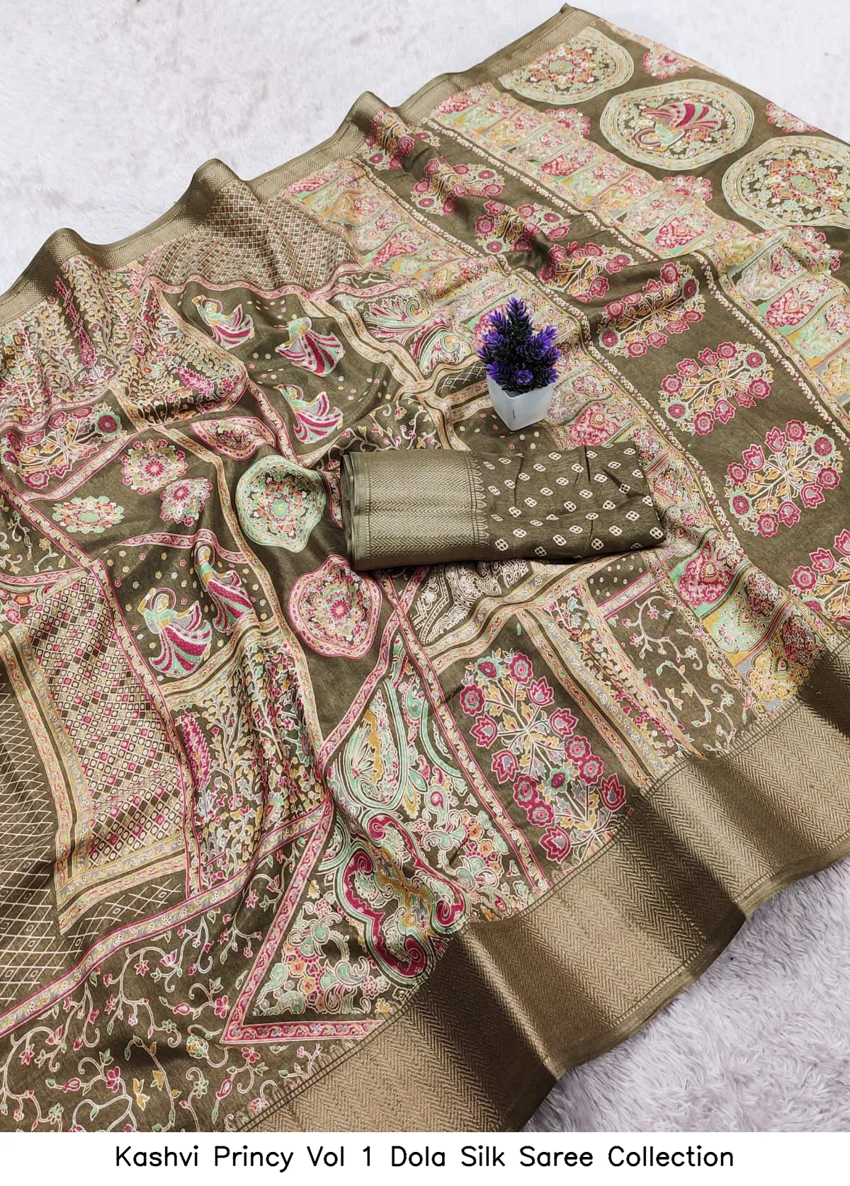 Kashvi Princy Vol 1 Dola Silk Saree Collection - Image 2