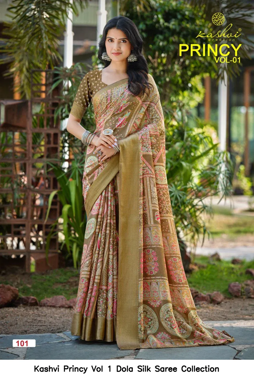 Kashvi Princy Vol 1 Dola Silk Saree Collection - Image 4