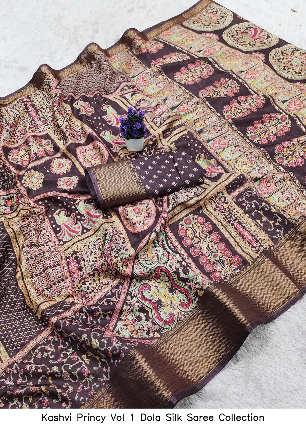Kashvi Princy Vol 1 Dola Silk Saree Collection - Image 5