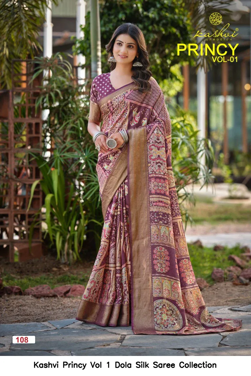 Kashvi Princy Vol 1 Dola Silk Saree Collection - Image 6