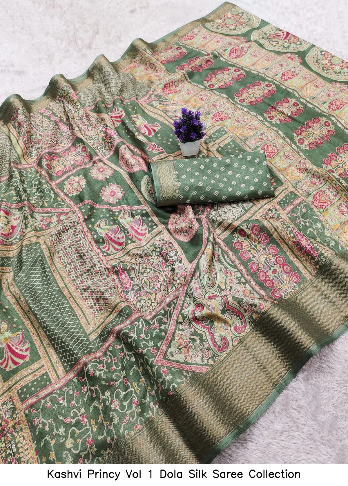 Kashvi Princy Vol 1 Dola Silk Saree Collection - Image 8
