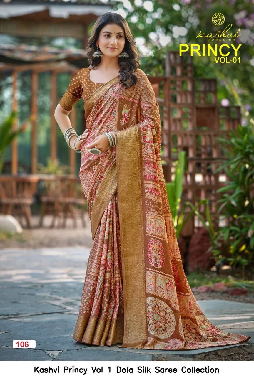 Kashvi Princy Vol 1 Dola Silk Saree Collection - Image 9