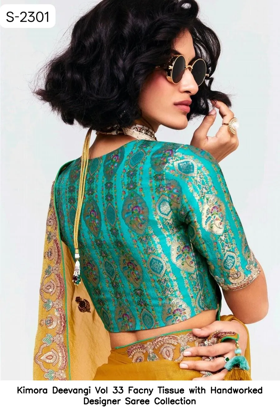 Kimora Deevangi Vol 33 Facny Tissue with Handworked Designer Saree Collection - Image 10