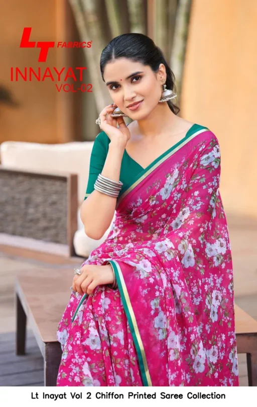 Lt Inayat Vol 2 Chiffon Printed Saree Collection