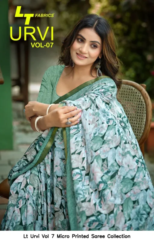 Lt Urvi Vol 7 Micro Printed Saree Collection