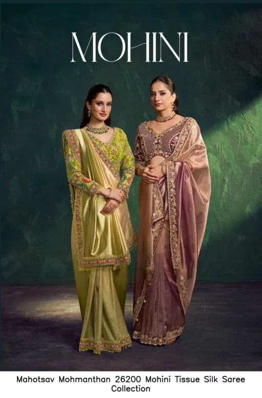 Mahotsav Mohmanthan 26200 Mohini Tissue Silk Saree Collection