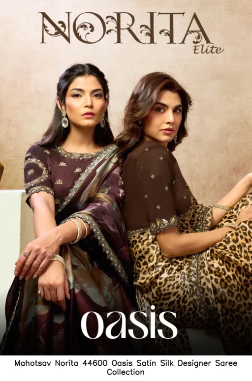 Mahotsav Norita 44600 Oasis Satin Silk Designer Saree Collection