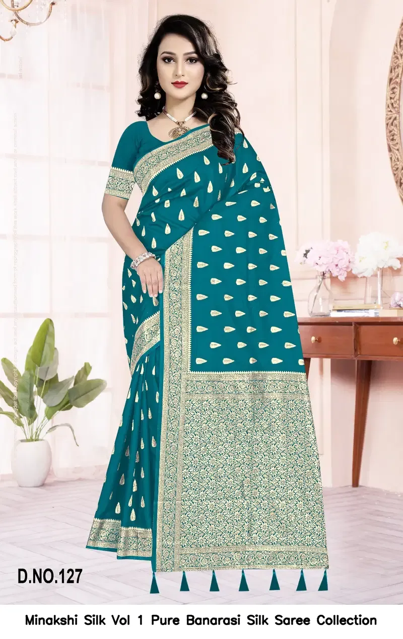 Minakshi Silk Vol 1 Pure Banarasi Silk Saree Collection - Image 3