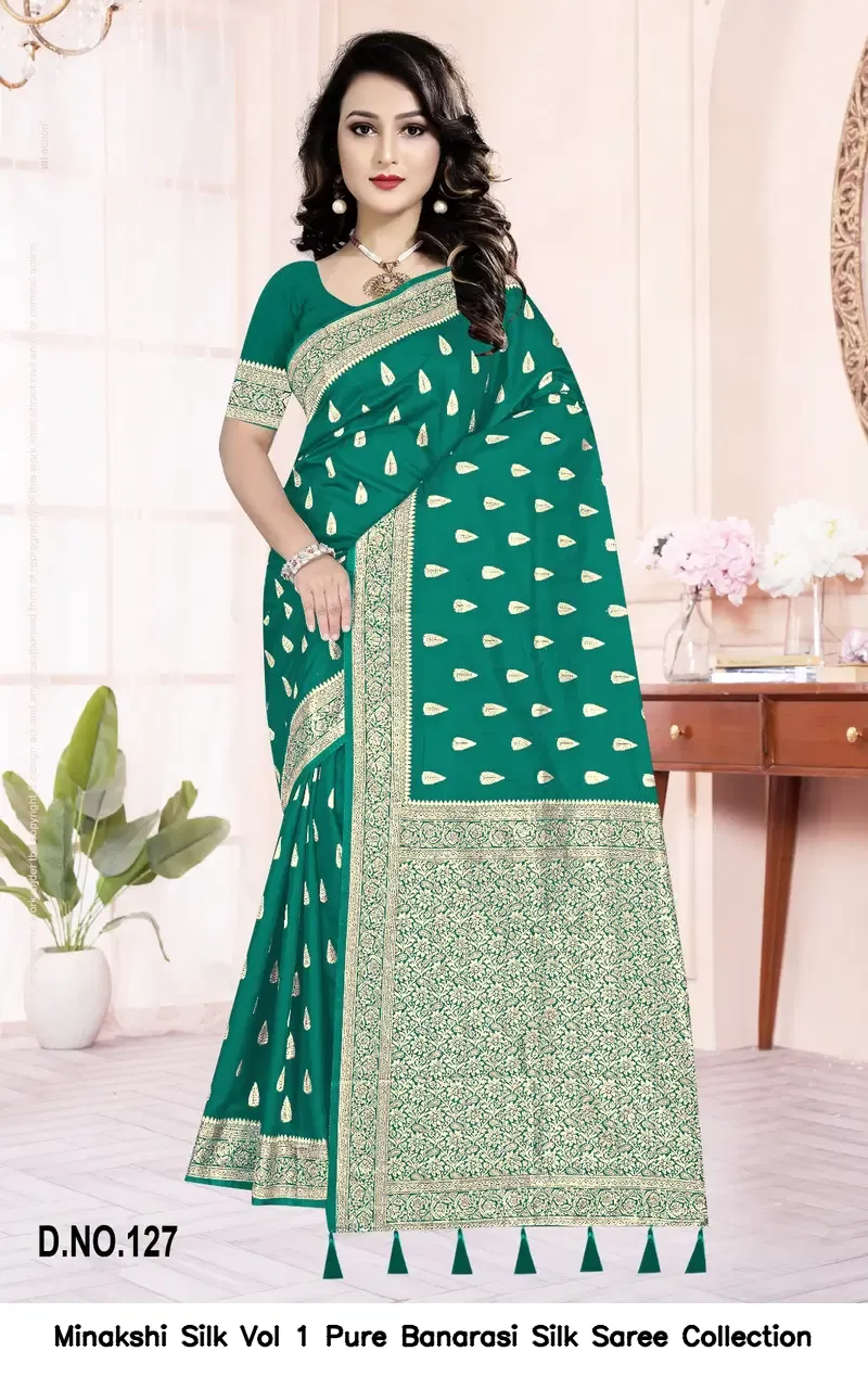 Minakshi Silk Vol 1 Pure Banarasi Silk Saree Collection - Image 4