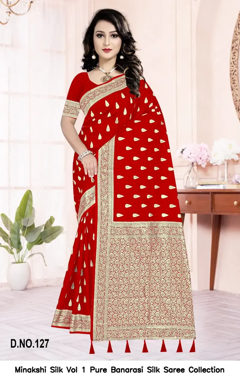 Minakshi Silk Vol 1 Pure Banarasi Silk Saree Collection - Image 5