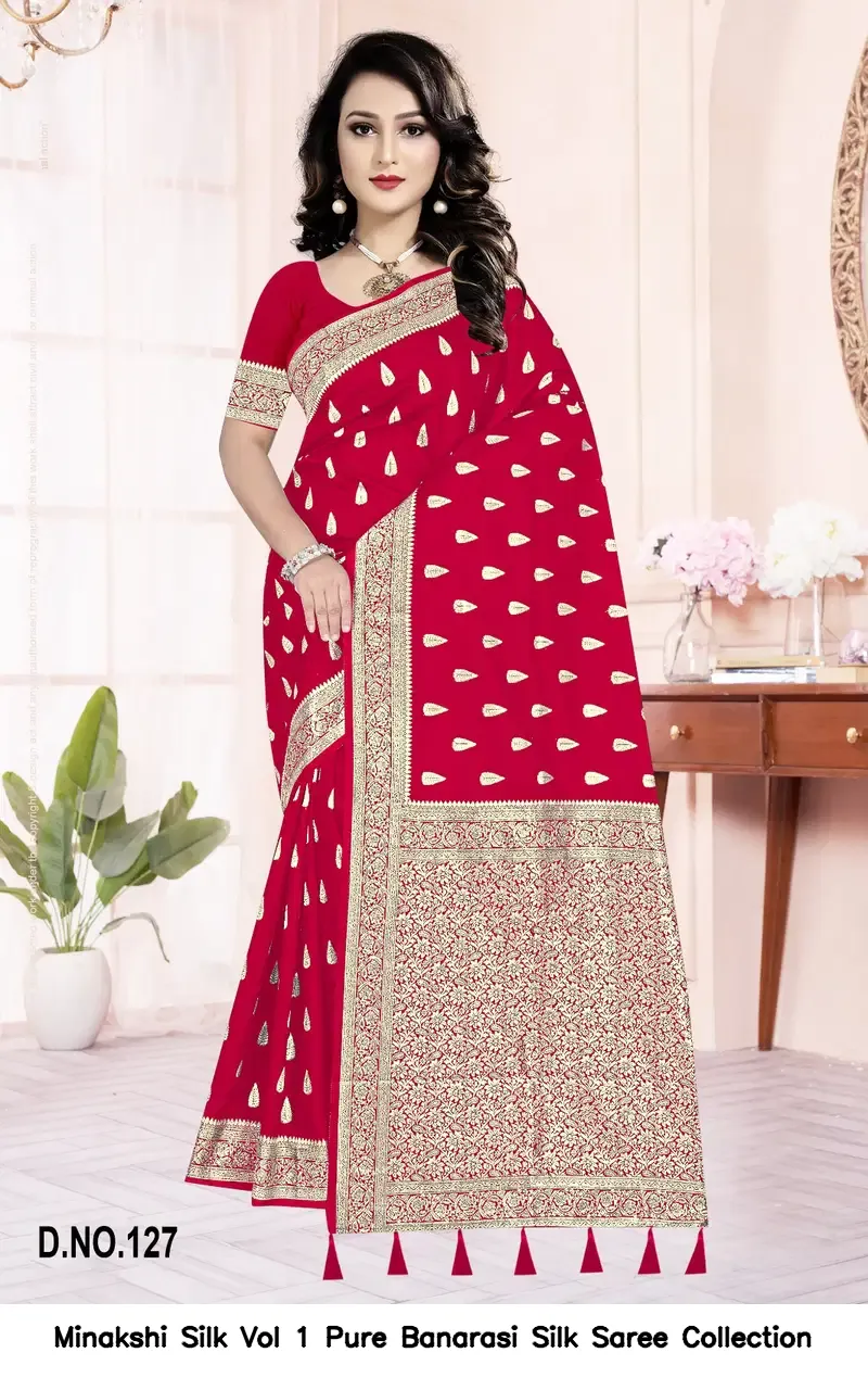 Minakshi Silk Vol 1 Pure Banarasi Silk Saree Collection - Image 6