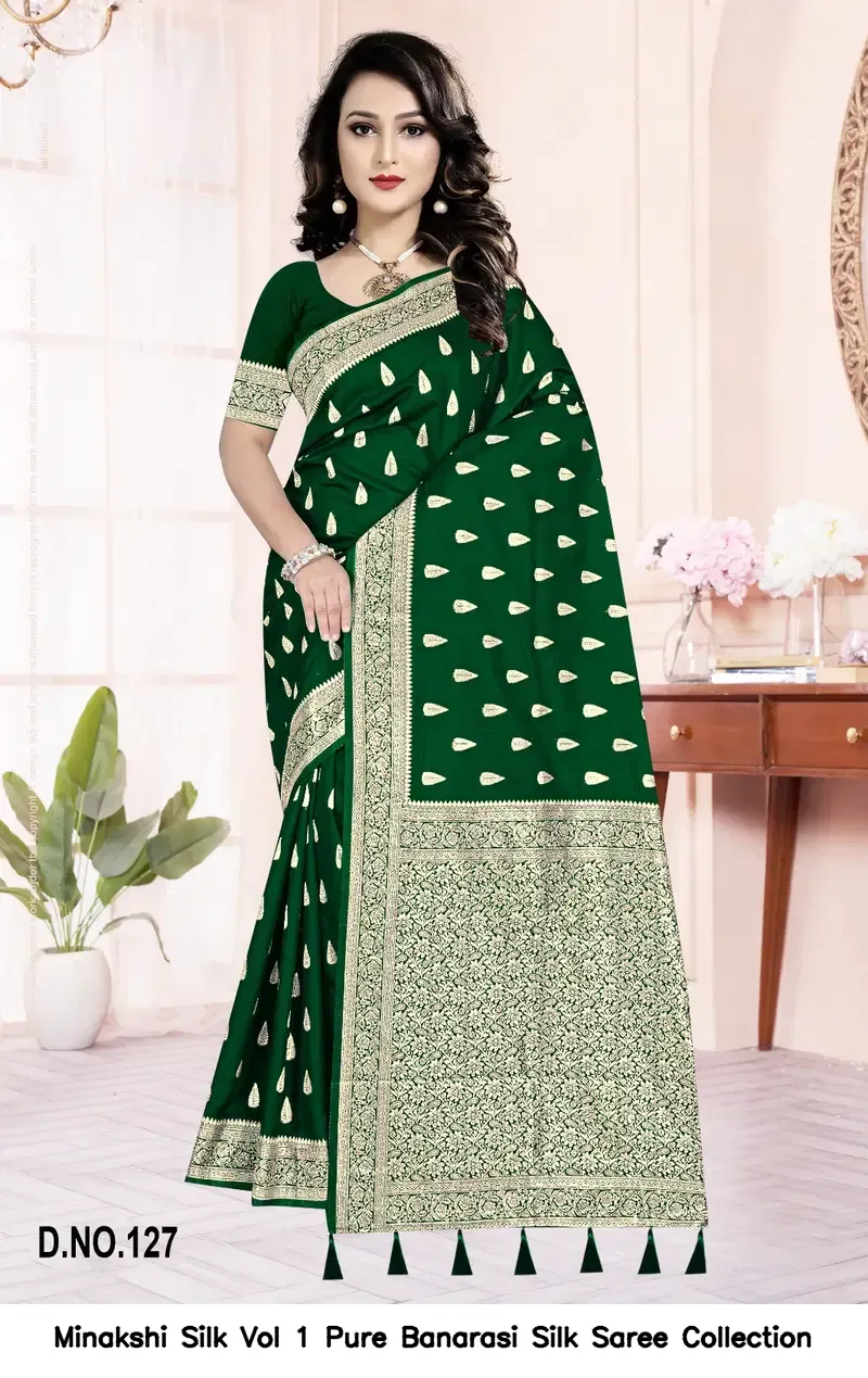 Minakshi Silk Vol 1 Pure Banarasi Silk Saree Collection - Image 7