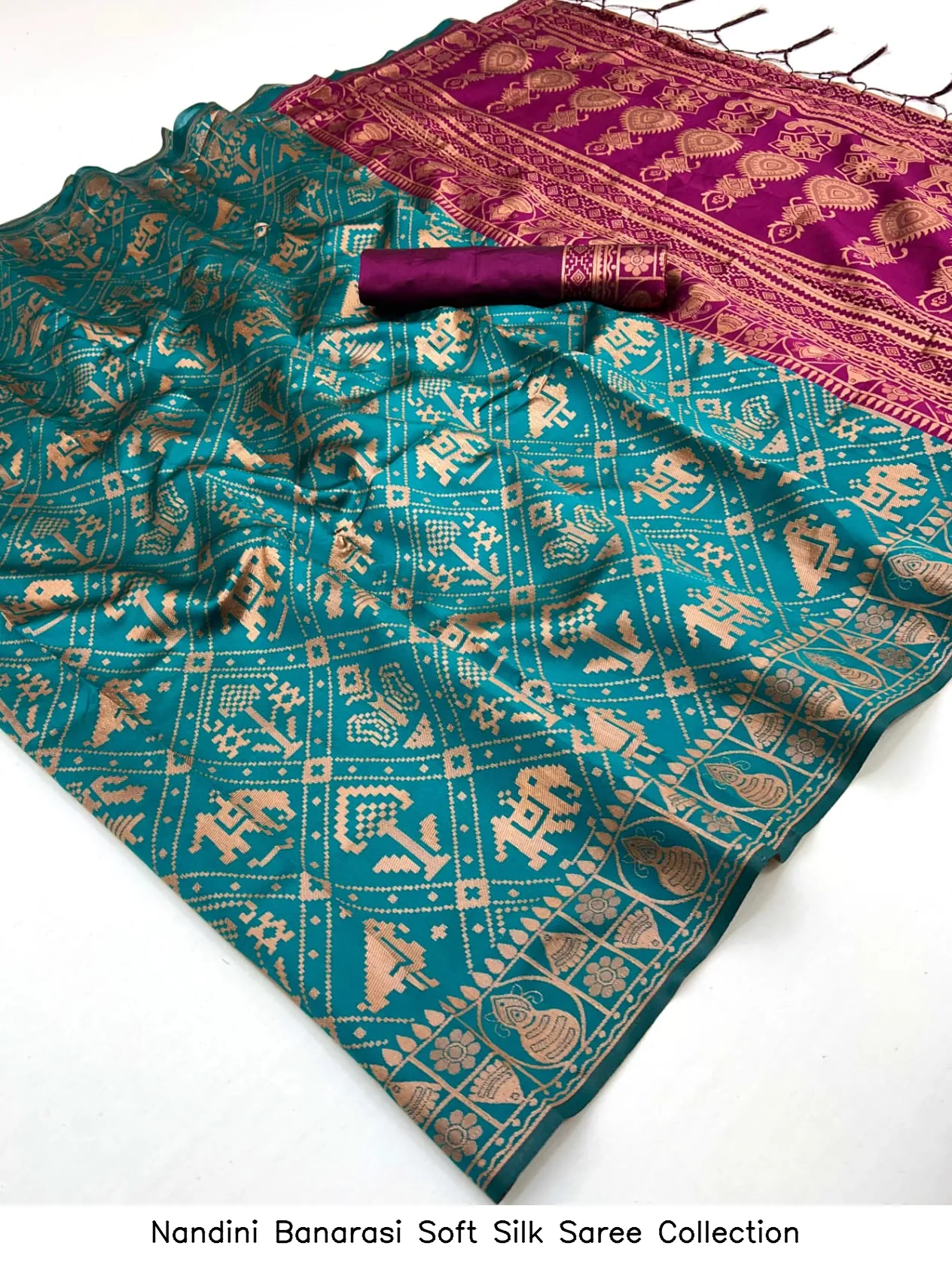 Nandini Banarasi Soft Silk Saree Collection - Image 12