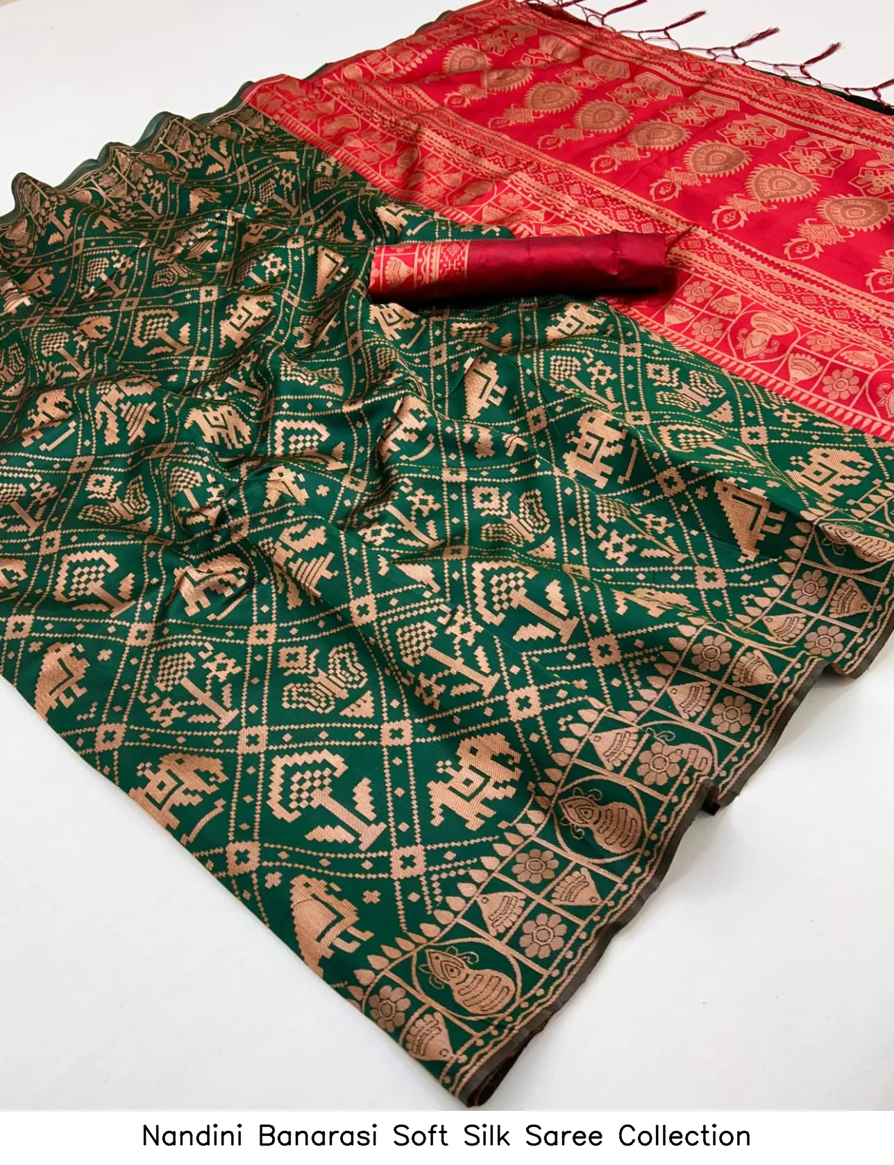 Nandini Banarasi Soft Silk Saree Collection - Image 8