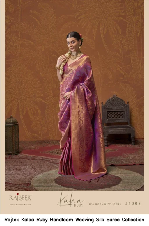 Rajtex Kalaa Ruby Handloom Weaving Silk Saree Collection