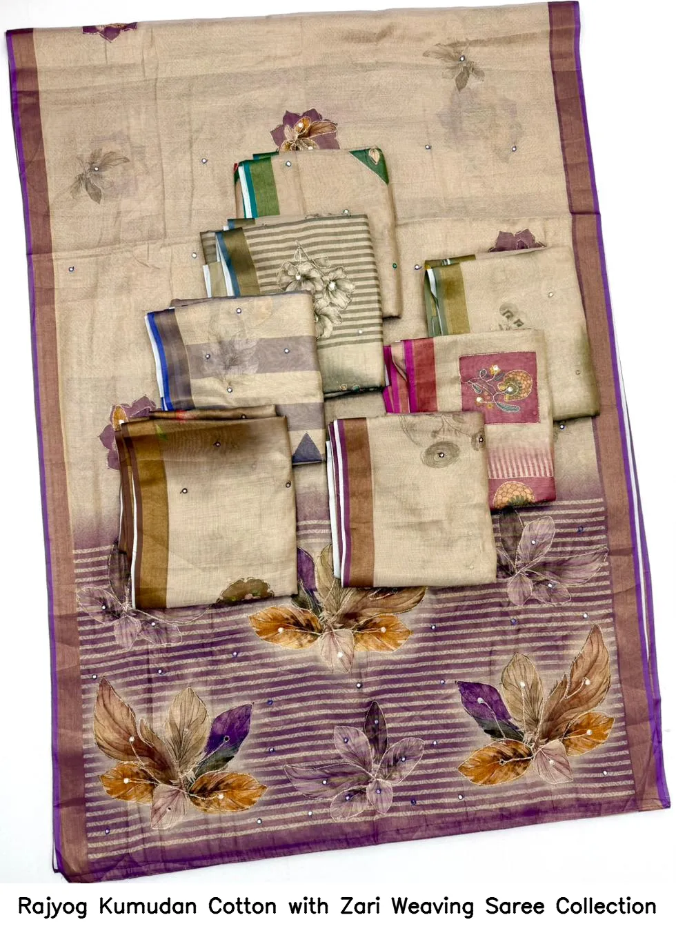 Rajyog Kumudan Cotton with Zari Weaving Saree Collection - Image 13