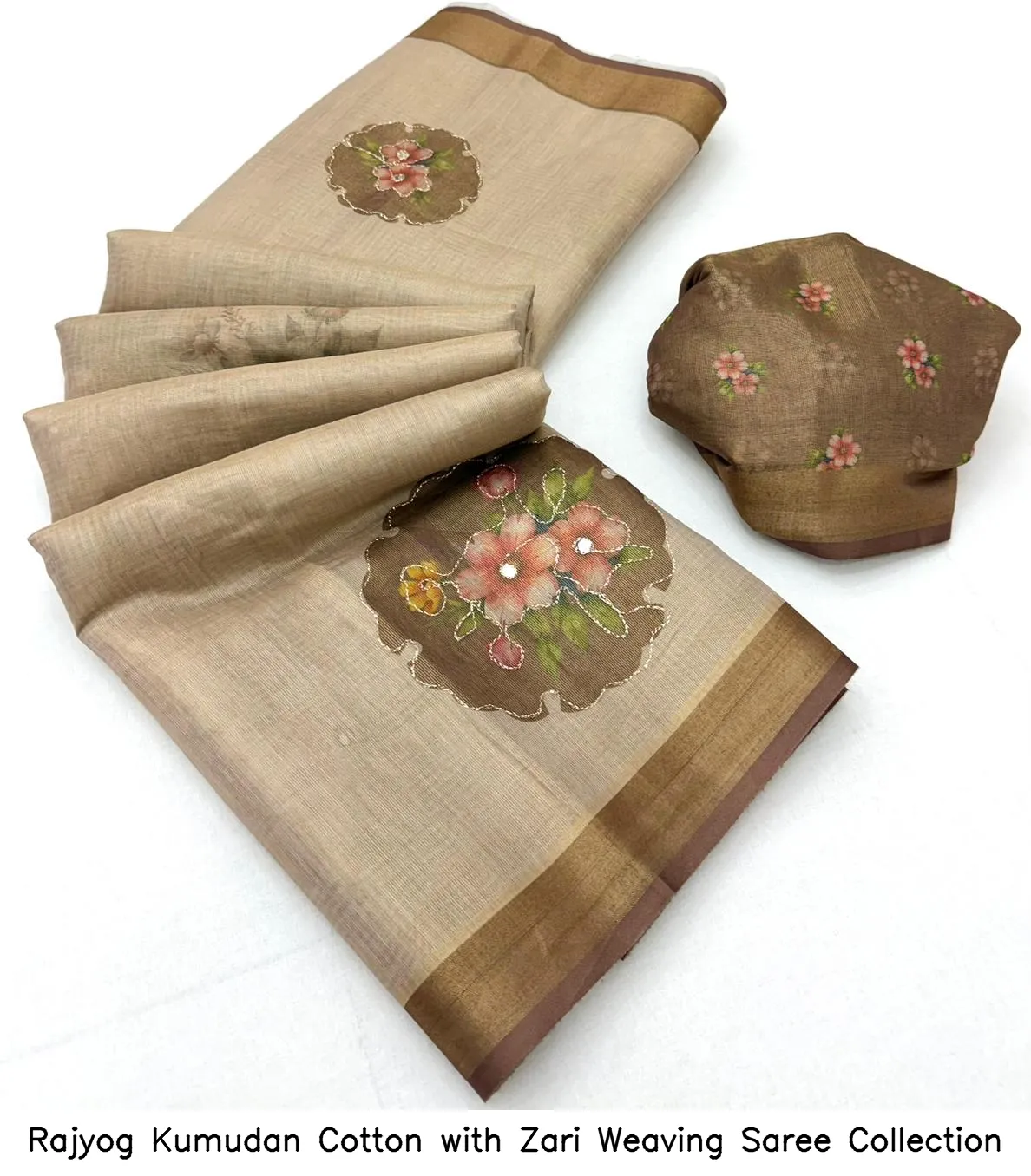 Rajyog Kumudan Cotton with Zari Weaving Saree Collection - Image 14