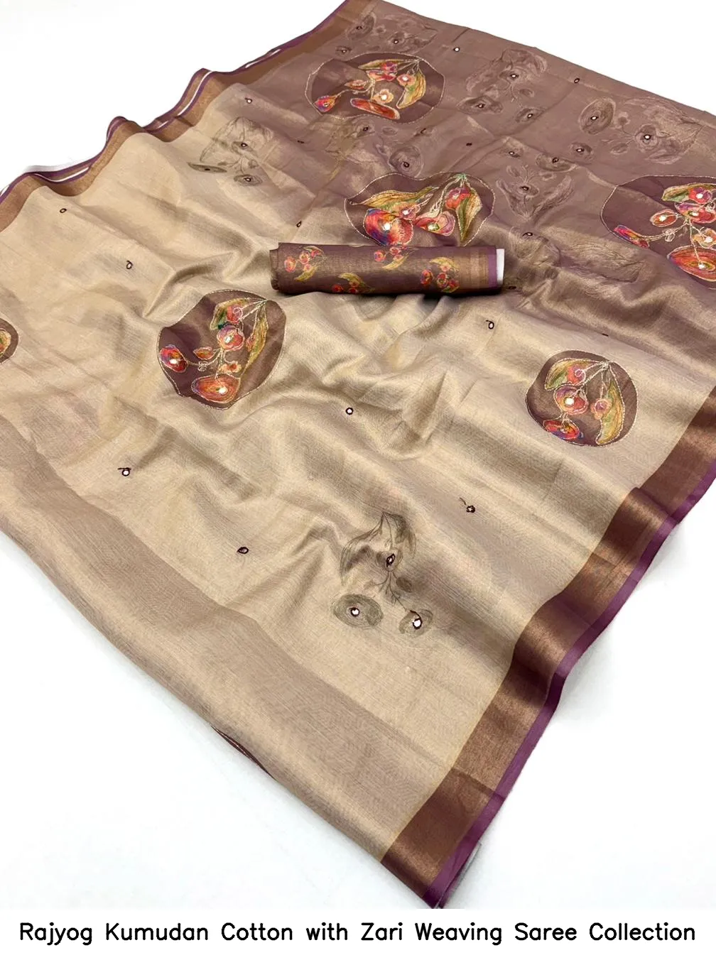 Rajyog Kumudan Cotton with Zari Weaving Saree Collection - Image 15