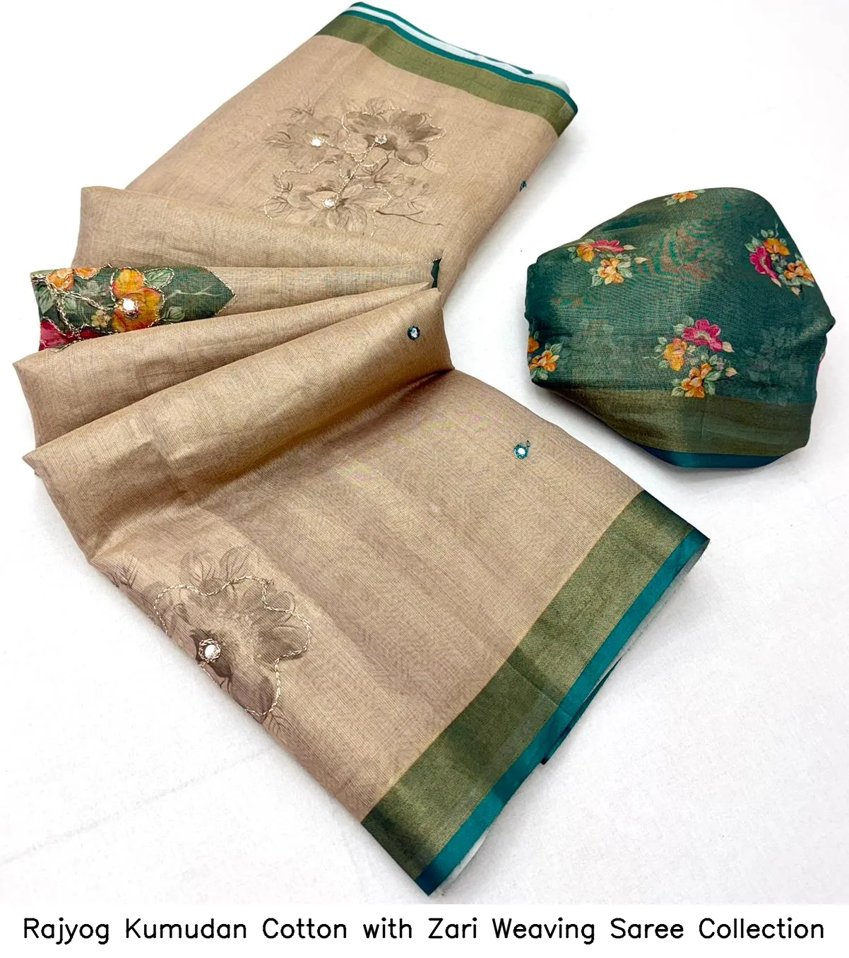 Rajyog Kumudan Cotton with Zari Weaving Saree Collection - Image 16