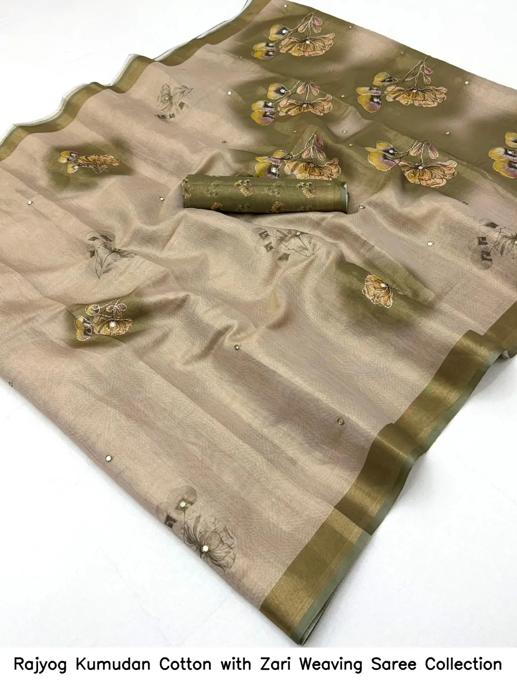 Rajyog Kumudan Cotton with Zari Weaving Saree Collection - Image 4