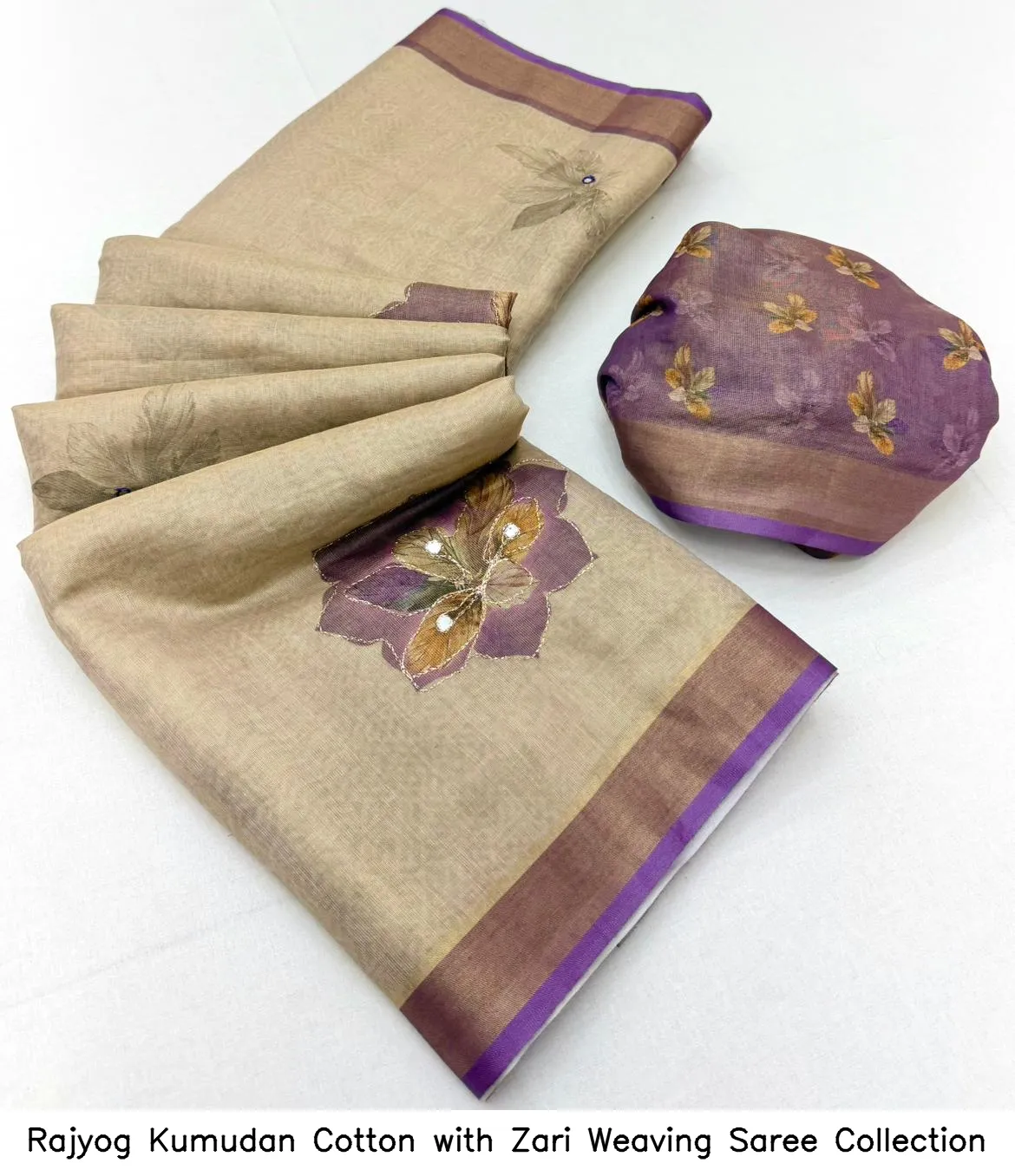 Rajyog Kumudan Cotton with Zari Weaving Saree Collection - Image 6