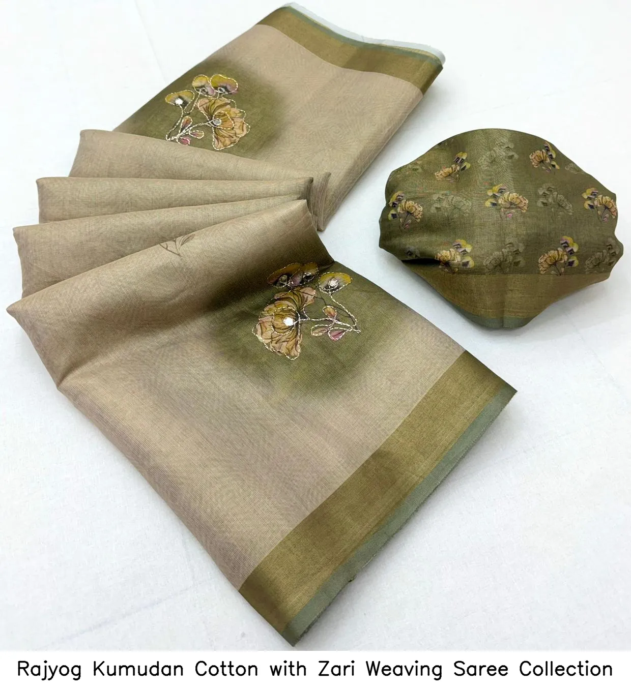 Rajyog Kumudan Cotton with Zari Weaving Saree Collection - Image 7