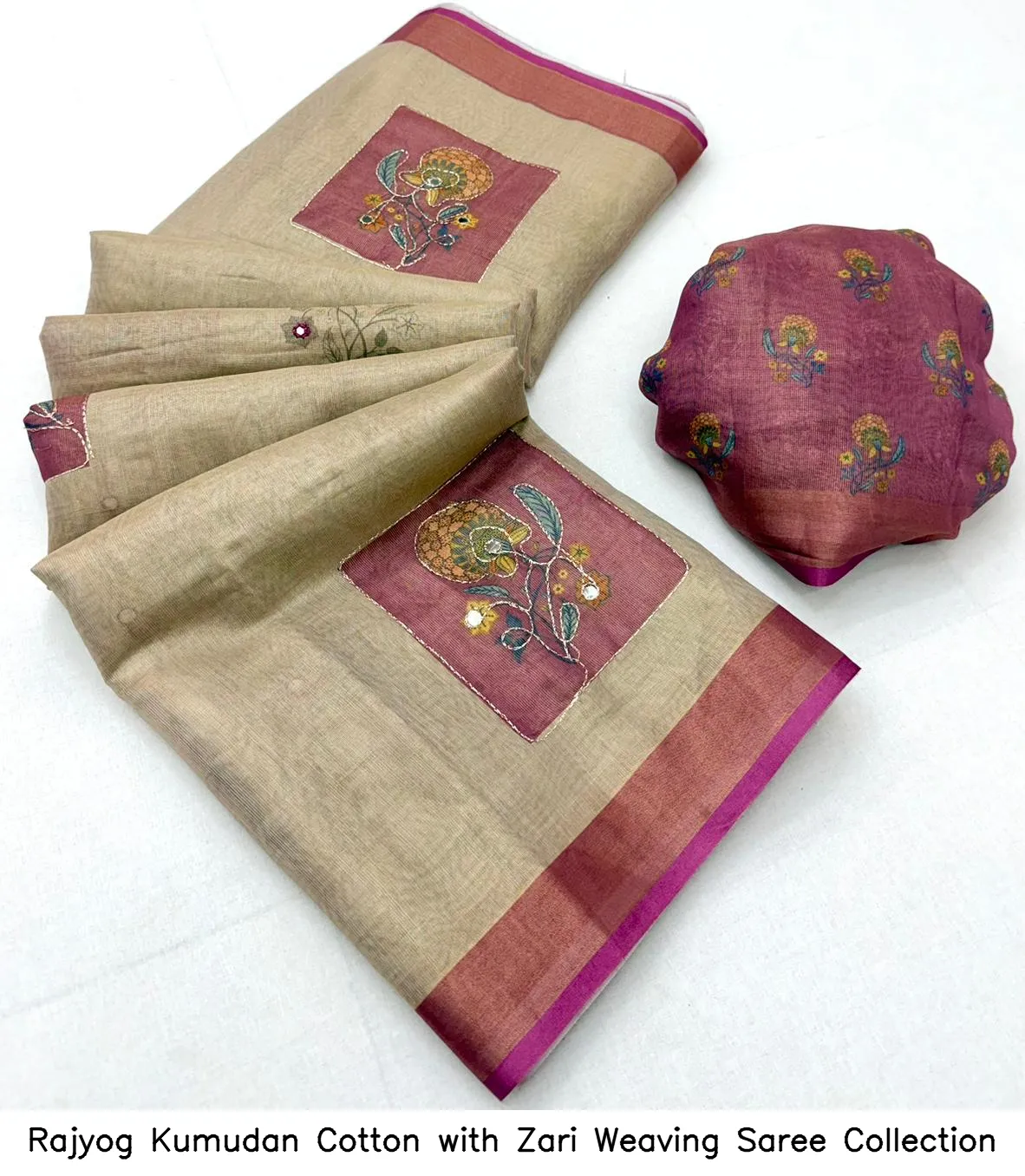 Rajyog Kumudan Cotton with Zari Weaving Saree Collection - Image 8