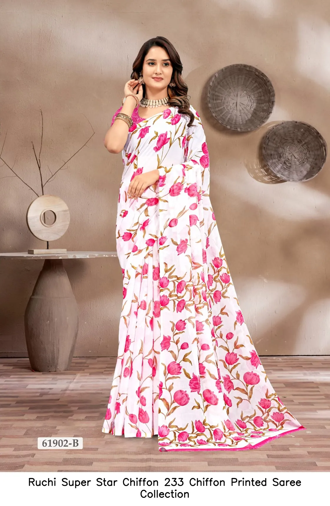Ruchi Super Star Chiffon 233 Chiffon Printed Saree Collection - Image 10