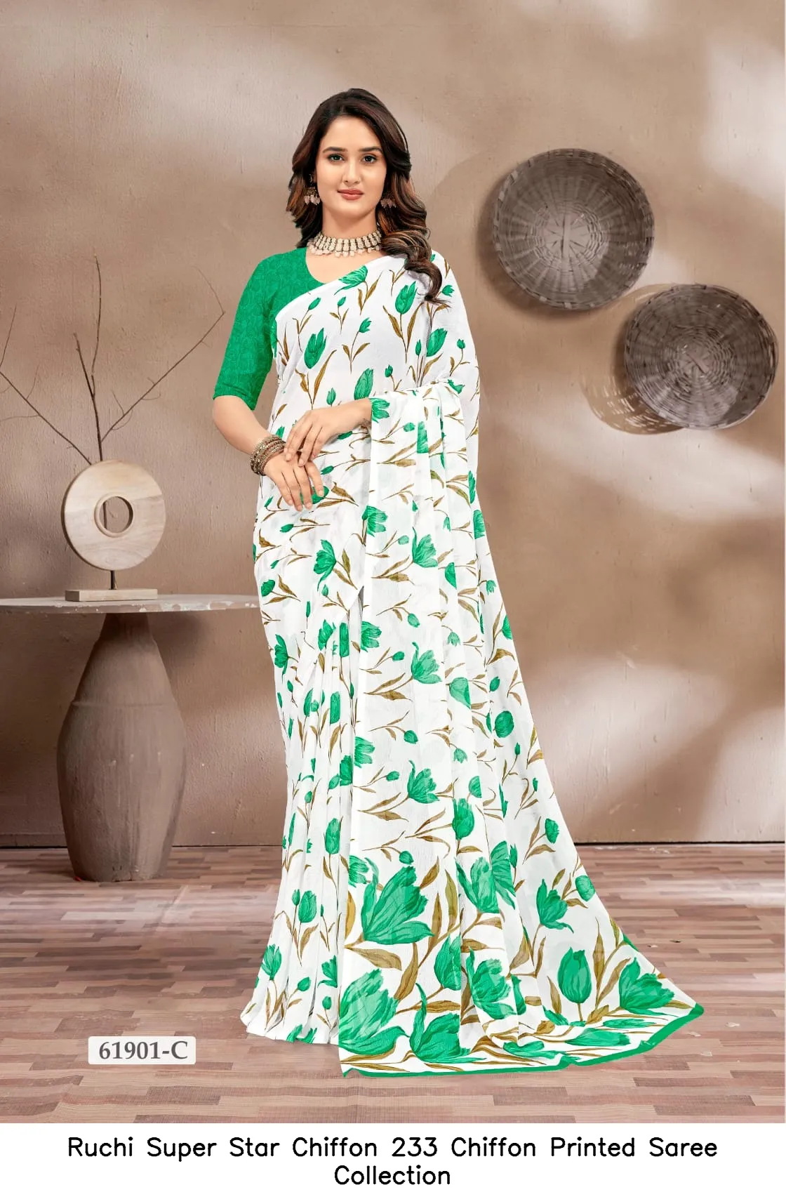 Ruchi Super Star Chiffon 233 Chiffon Printed Saree Collection - Image 14