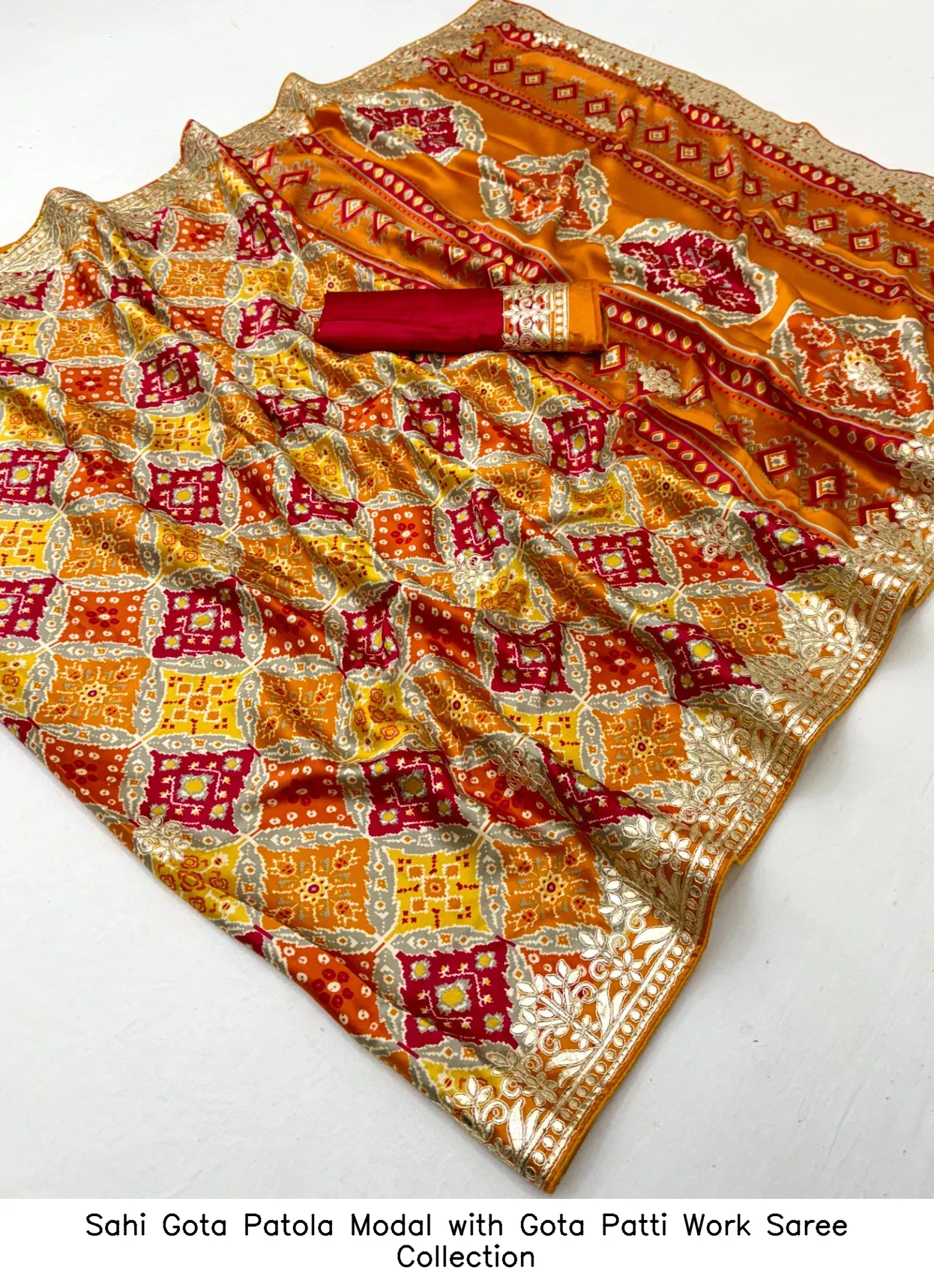 Sahi Gota Patola Modal with Gota Patti Work Saree Collection