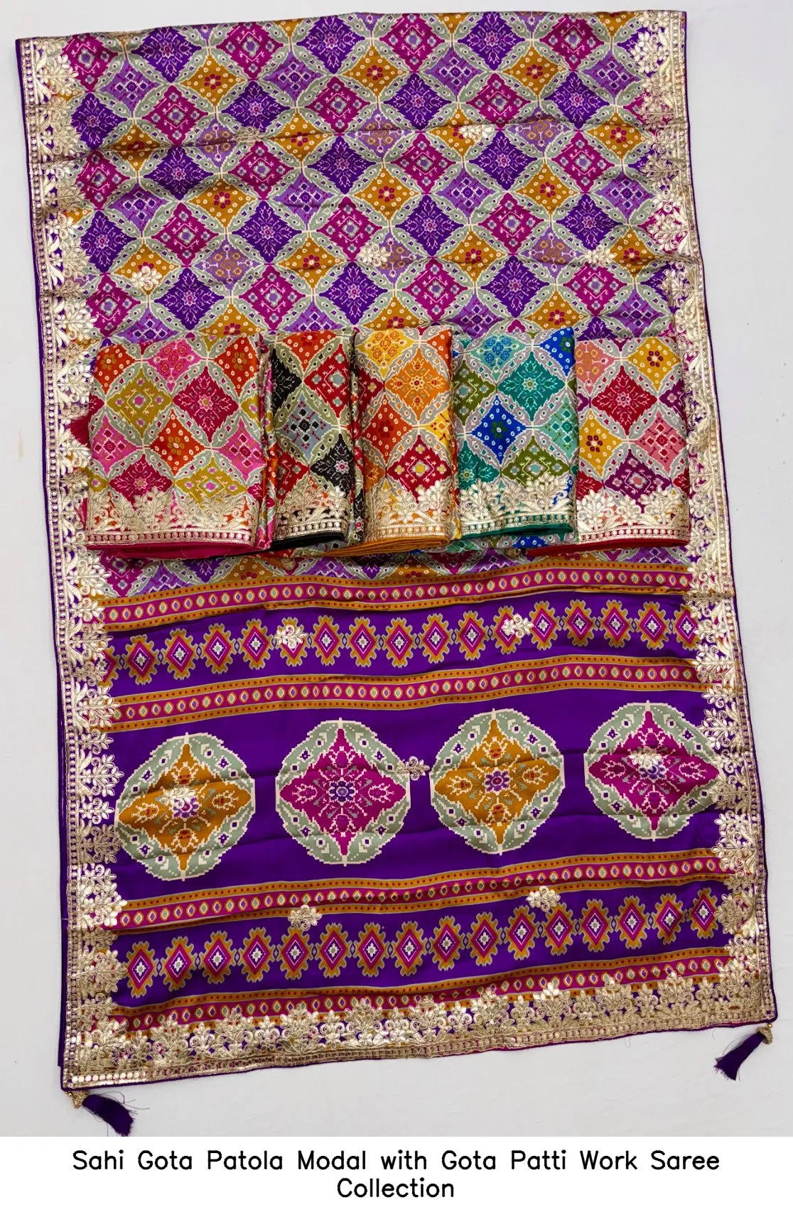 Sahi Gota Patola Modal with Gota Patti Work Saree Collection - Image 8