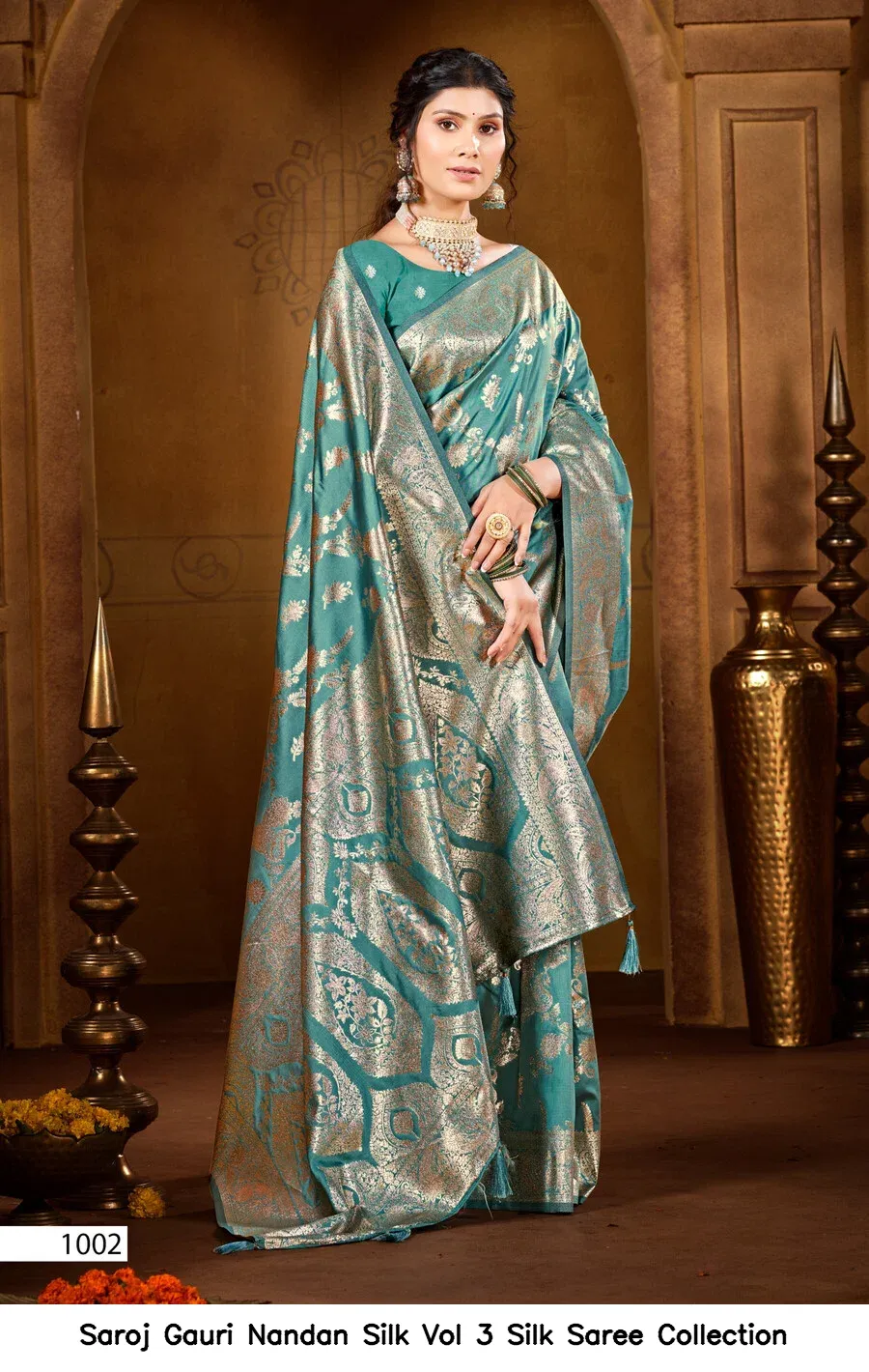 Saroj Gauri Nandan Silk Vol 3 Silk Saree Collection - Image 3