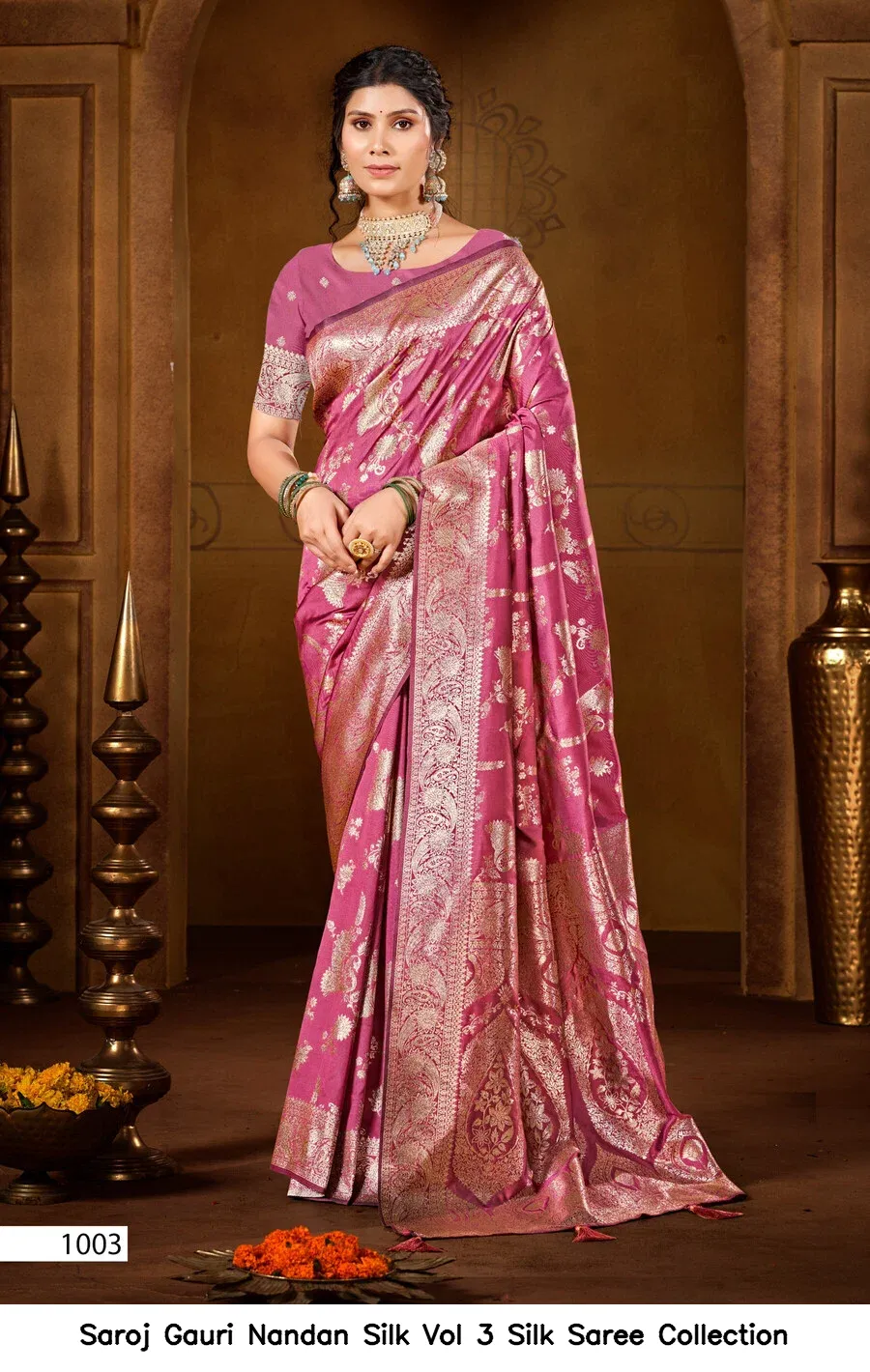 Saroj Gauri Nandan Silk Vol 3 Silk Saree Collection - Image 4