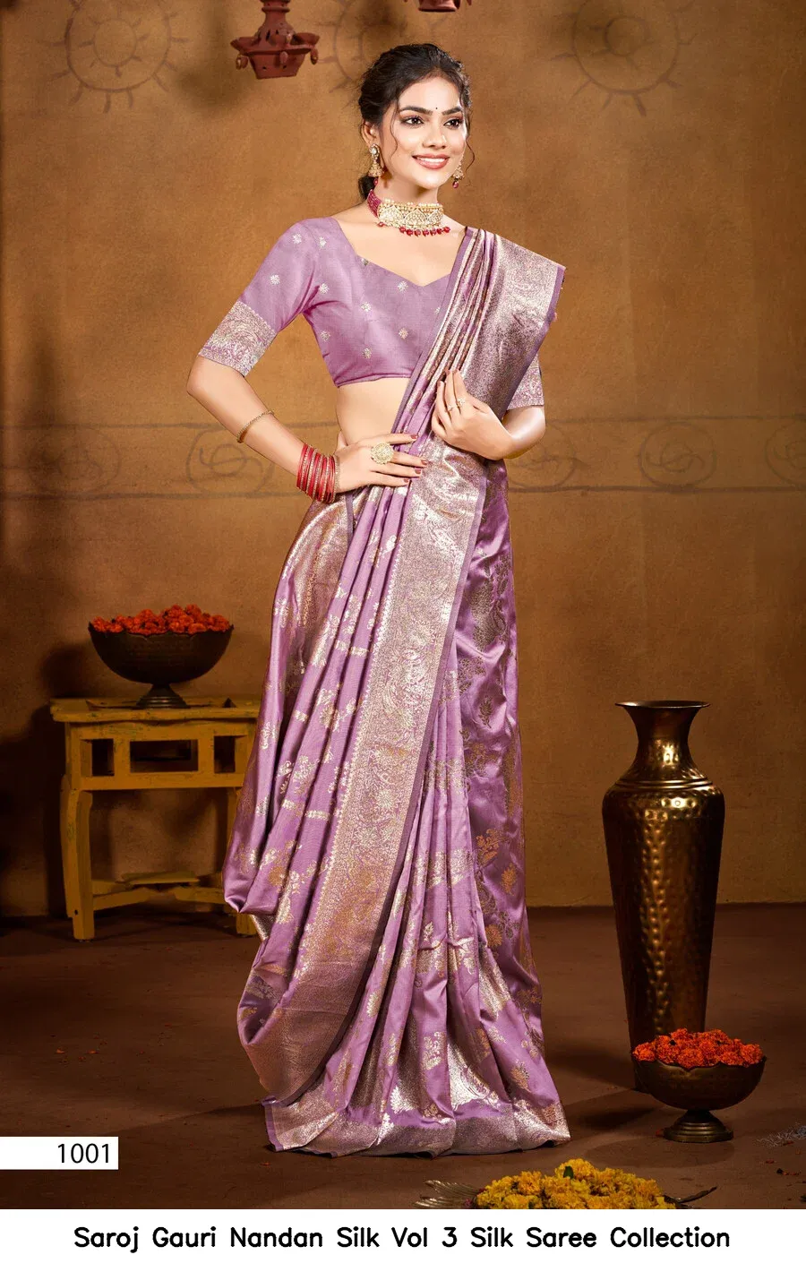 Saroj Gauri Nandan Silk Vol 3 Silk Saree Collection - Image 5