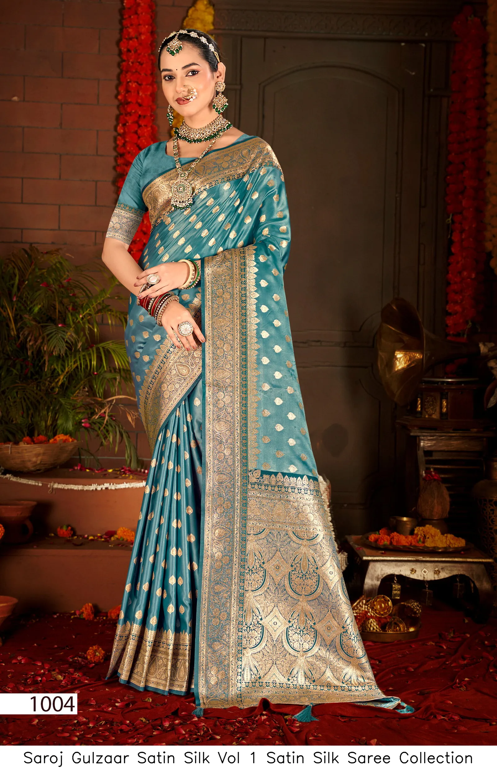 Saroj Gulzaar Satin Silk Vol 1 Satin Silk Saree Collection - Image 2