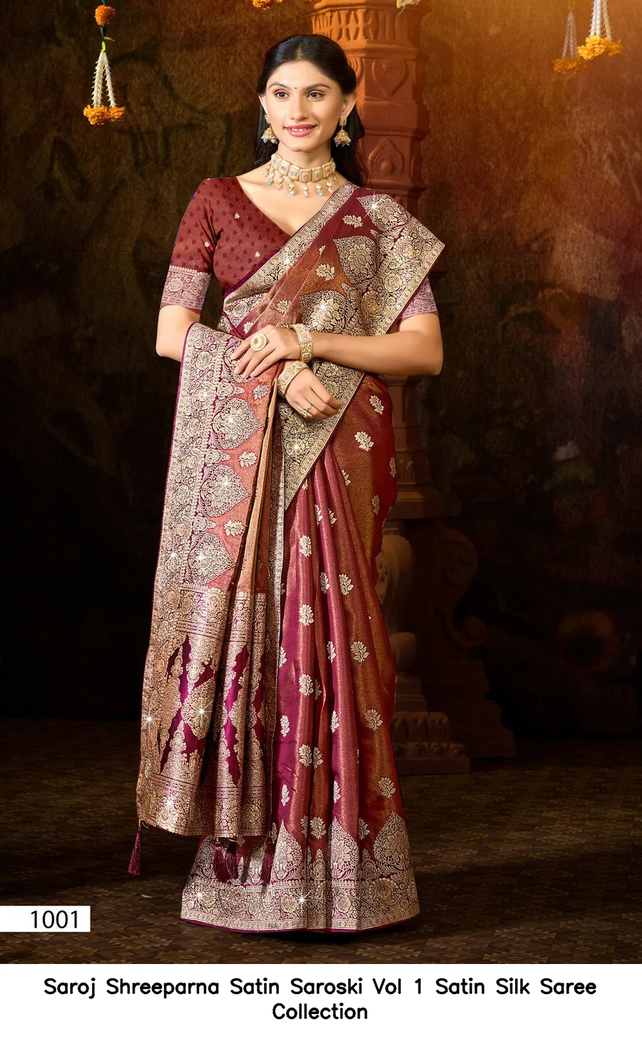 Saroj Shreeparna Satin Saroski Vol 1 Satin Silk Saree Collection - Image 6