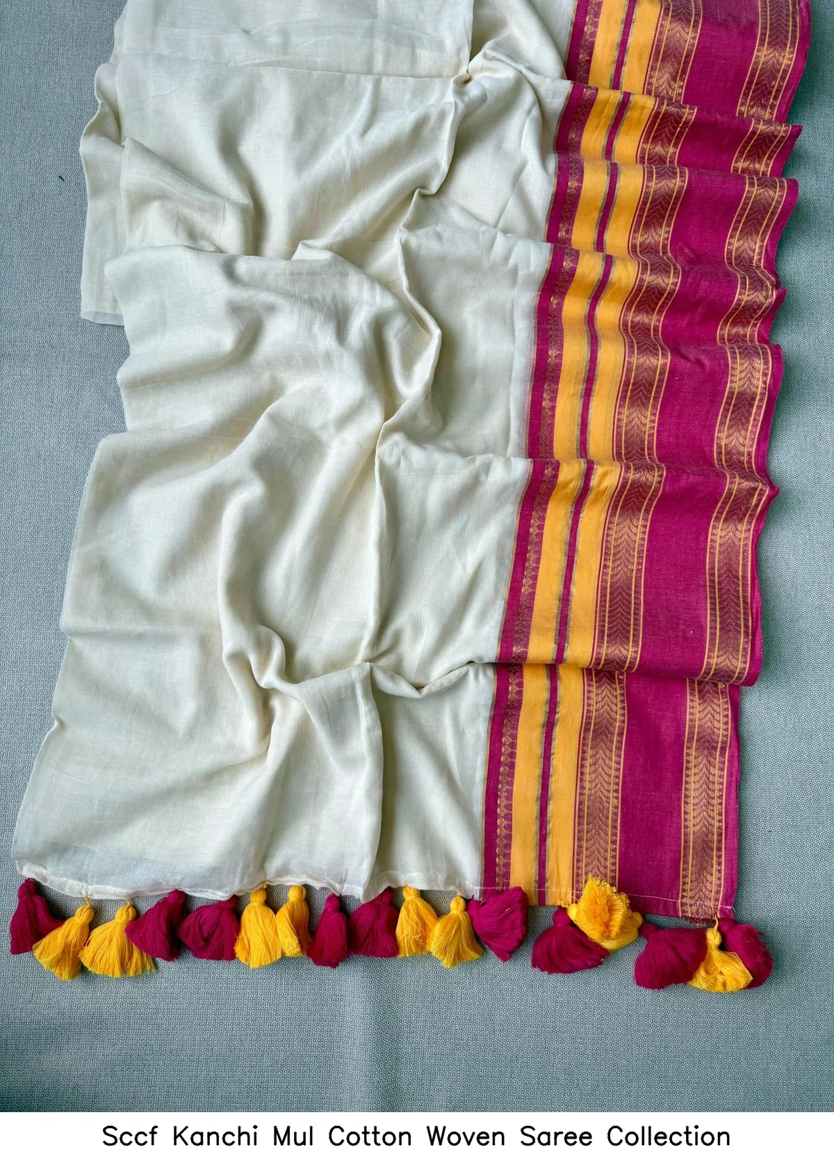 Sccf Kanchi Mul Cotton Woven Saree Collection