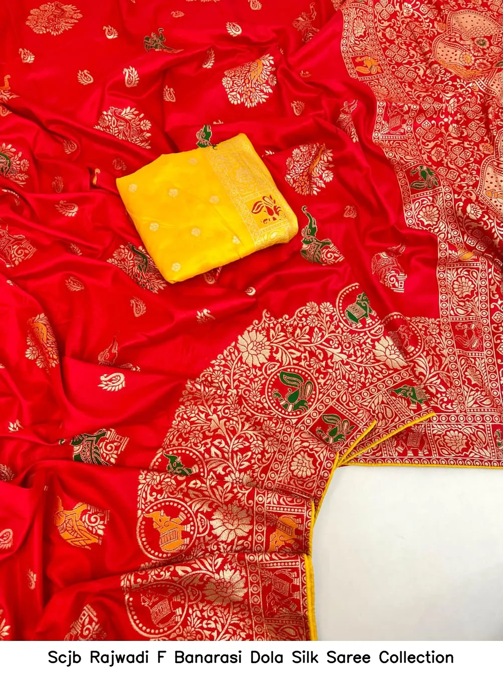Scjb Rajwadi F Banarasi Dola Silk Saree Collection - Image 2